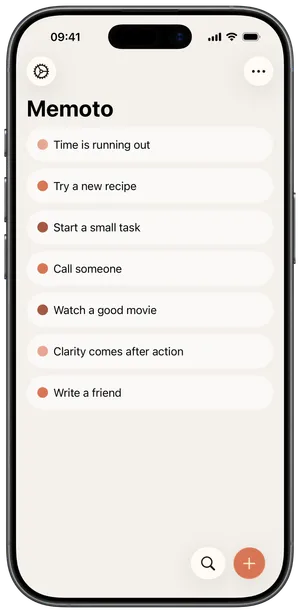Mockup of an iPhone running the app.